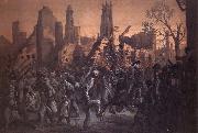 Thomas Nast Entrance of the 55th Massachusetts Regiment into Charleston oil painting picture wholesale